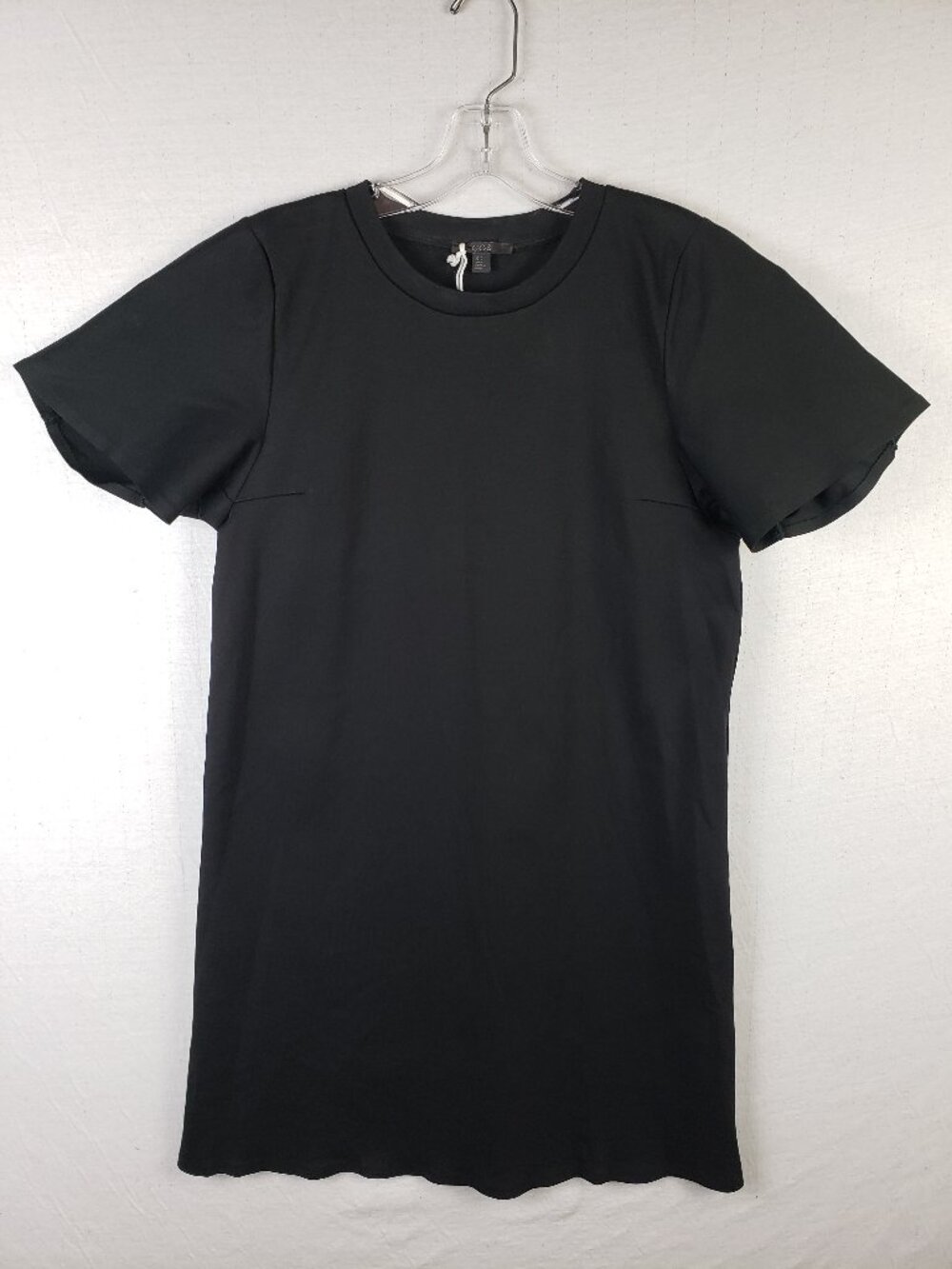 NWOT COS Mini T-Shirt Dress Tunic Black Cotton size M Relaxed Fit Minimalist